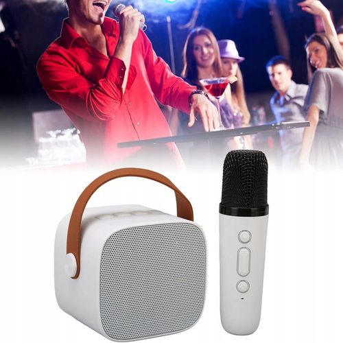 ZESTAW DO KARAOKE BEZPRZEWODOWY MINI GŁOŚNIK BLUETOOTH MIKROFON DLA DZIECI na Arena.pl