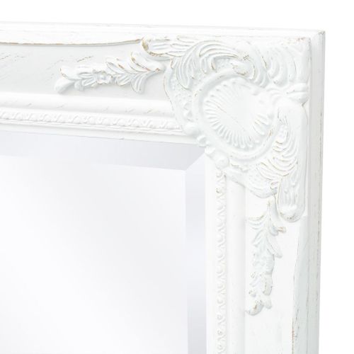 Lustro Ścienne W Stylu Barokowym, 120X60 Cm, Białe na Arena.pl