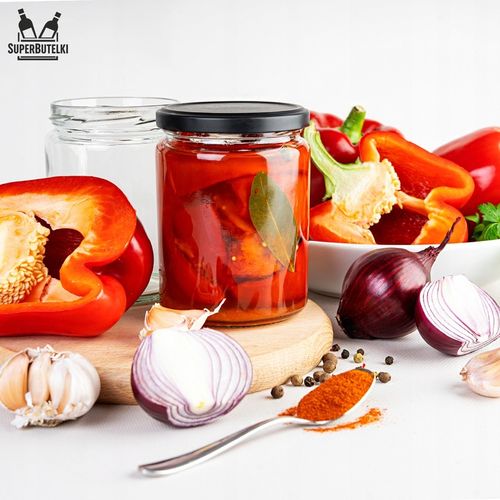 10x SŁOIKI SZKLANE Z ZAKRĘTKAMI 540 ML NA GRZYBY NA PRZETWORY DŻEM + na Arena.pl