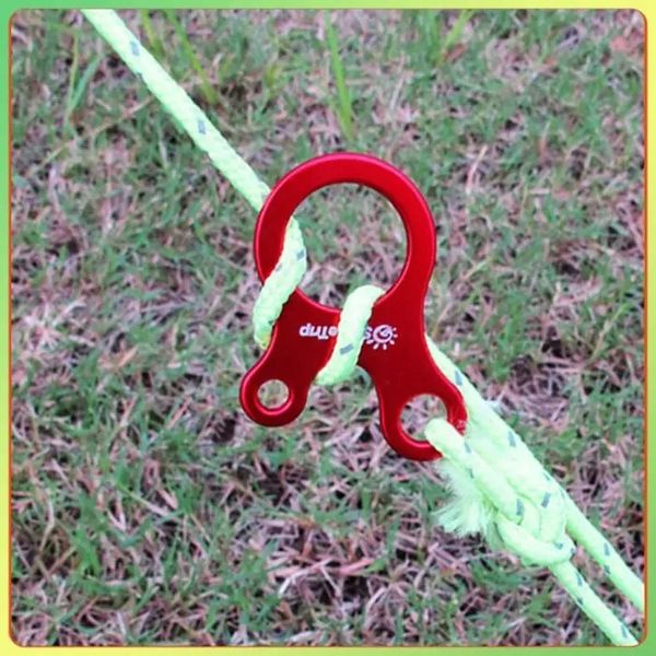 Hak Klamra do Liny Naciąg Namiotu na Biwak Na Pranie Do Lampy Kampera EDC zdjęcie 11