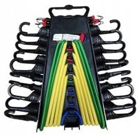 Zestaw 14 x linka elastyczna guma z hakami do mocowania bungee 25 45 60 80