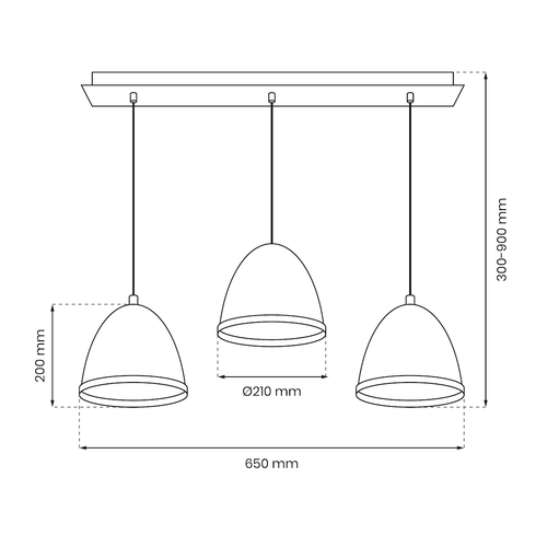 Lampa wisząca Studio Biały 3xE27 na Arena.pl