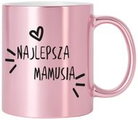 KUBEK RÓŻOWY PREMIUM Z NADRUKIEM DLA MAMY TEŚCIOWEJ PREZENT DZIEŃ MATKI