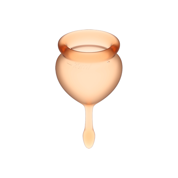 Satisfyer Feel Good Menstrual Cup Set Orange zdjęcie 3