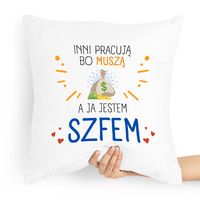 Poduszka Prezent Dla Szefa Ja Jestem Szefem Z Nadrukiem Ze Zdjęciem