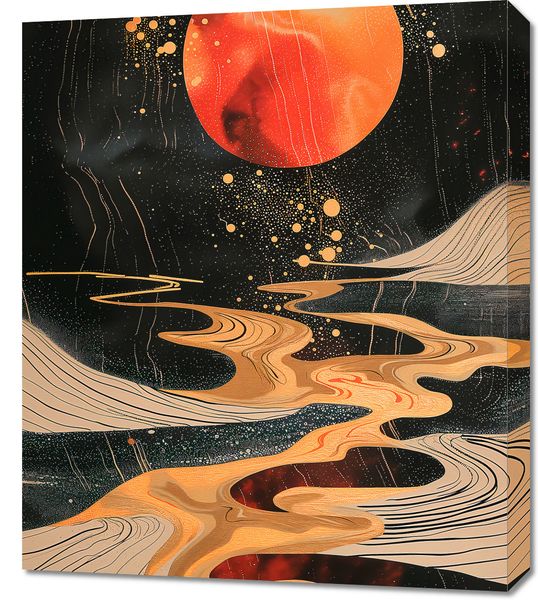 Obraz 60x70cm Planetarny Taniec zdjęcie 1