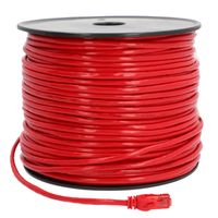 Patchcord kabel sieciowy skrętka komputerowa UTP kat. 5e 100m CZERWONY