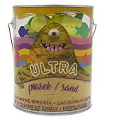 UltraPiasek. Puszka 900 g + 4 foremki + 2 narzędzia, żółty
