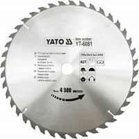 Yato Tarcza Tnąca Do Drewna Piła 350 x 30 40z