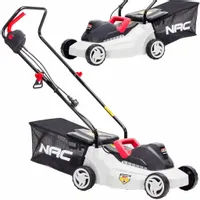 KOSIARKA Elektryczna NAC 1200 W 32 cm DUŻY kosz 30 l MOCNA 2w1 Lekka