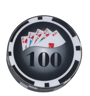 Młynek Ręczny do Tytoniu CBD Suszu w kształcie żetonu do Pokera Czarny na Arena.pl