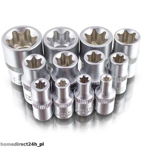KLUCZE NASADOWE TORX 12 EL. E4 - E20 PROMOCJA na Arena.pl