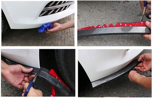 UNIWERSALNA dokładka zderzaka przedniego spoiler GUMOWA 2,5m SPOJLER OSŁONA na Arena.pl