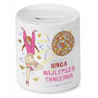 Skarbonka 330 Ml Dla Kingi Córki Dziecka Z Nadrukiem Ze Zdjęciem