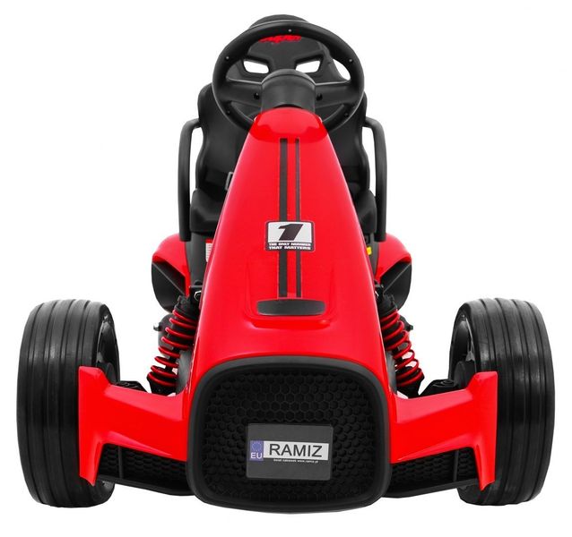 Gokart na akumulator Bolid XR-1 dla dzieci Czerwony Regulowana kierown zdjęcie 3
