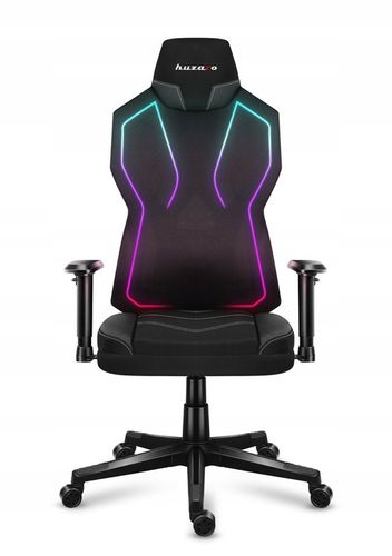 STYLOWY Fotel Gamingowy HUZARO Combat 6.2 Black z Oświetleniem RGB LED na Arena.pl
