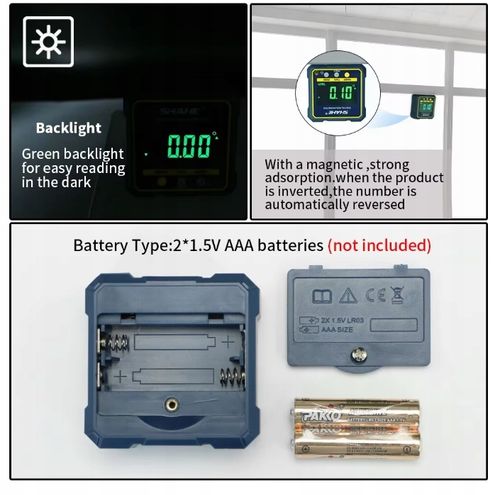 Kątomierz cyfrowy SHAHE poziomica elektroniczna na Arena.pl