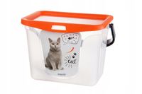 POJEMNIK NA KARMĘ DLA KOTA Z ŁOPATKĄ 6L