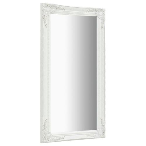 Lustro ścienne w stylu barokowym, 60x100 cm, białe na Arena.pl