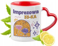 33 Urodziny Czerwony Z Uszkiem W Kształcie Serca Na Prezent