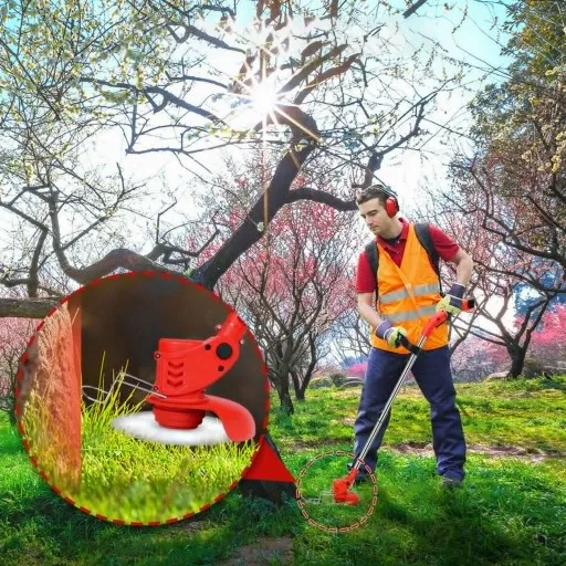 TELESKOPOWA ELEKTRYCZNA BEZPRZEWODOWA PODKASZARKA 650 W MOCNA+2*3000mAh AKU zdjęcie 10