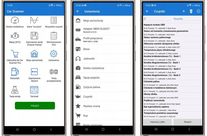 INTERFEJS DIAGNOSTYCZNY OBD2 BLUETOOTH ANDROID iOS WINDOWS - MENU PL BT 4.0 zdjęcie 12