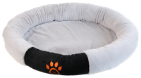 Legowisko dla psa szare S owalne PAW 38x38cm