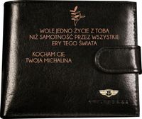 Portfel męski skórzany GRAWEROWANY prezent DLA CHŁOPAKA MĘŻA FACETA