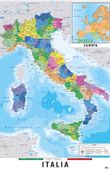 Mapa Włoch - plakat 61x91,5 cm