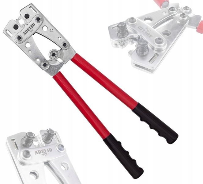 ZACISKARKA PRASKA DO KOŃCÓWEK KABLI TULEJEK PRZEWODÓW KONEKTORÓW 6-50 MM zdjęcie 7