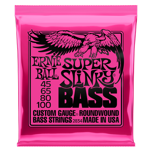 Struny do basu gitary basowej 4 strunowej 45-100 Ernie Ball 2834 na Arena.pl