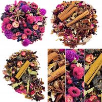 ZESTAW HERBAT OWOCOWYCH ZIMOWYCH rozgrzewające pachnące MIX 150g