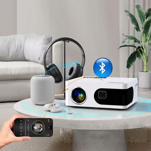 Projektor mini Rzutnik LED WiFi Android TV FULL HD 4K Autofocus do zdjęcie 15