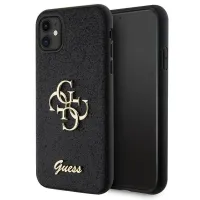 Etui Guess Glitter Script Big 4G na iPhone 11 / Xr - czarne