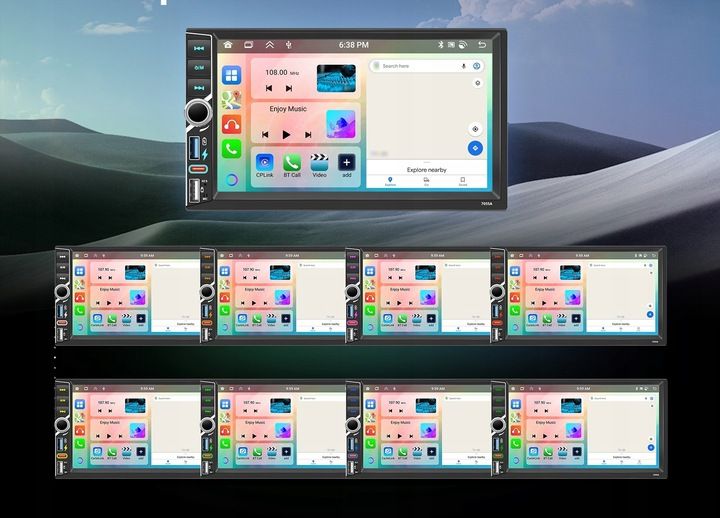 RADIO SAMOCHODOWE 2 DIN 4GB RAM ANDROID AUTO CARPLAY ANDROID 15 RDS zdjęcie 2