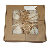 Świeca Dekoracyjna Sojowa Podziękowania Prezent Zestaw Świąteczny Box