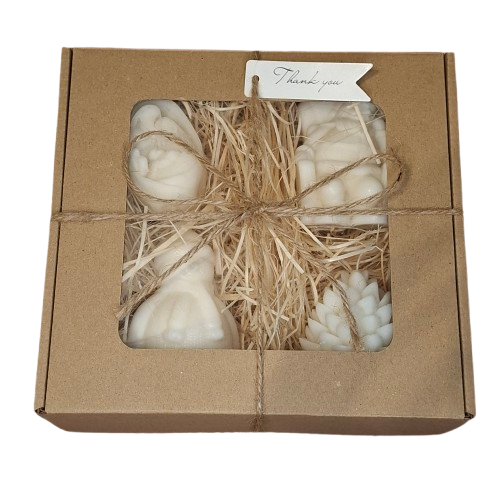 Świeca Dekoracyjna Sojowa Podziękowania Prezent Zestaw Świąteczny Box na Arena.pl