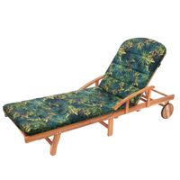 Poduszka AMELIA na długi leżak ogrodowy plażowy, materac 185x60x6cm