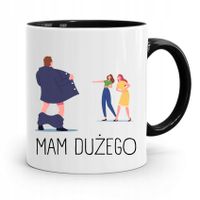 Kubek Prezent Czarny Dla Chłopaka Mam Dużego Z Nadrukiem Ze Zdjęciem