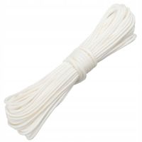 2X LINKA SURVIVALOWA PARACORD 550 SZNUREK GLOW 15m 50ft ATWOOD BIAŁA