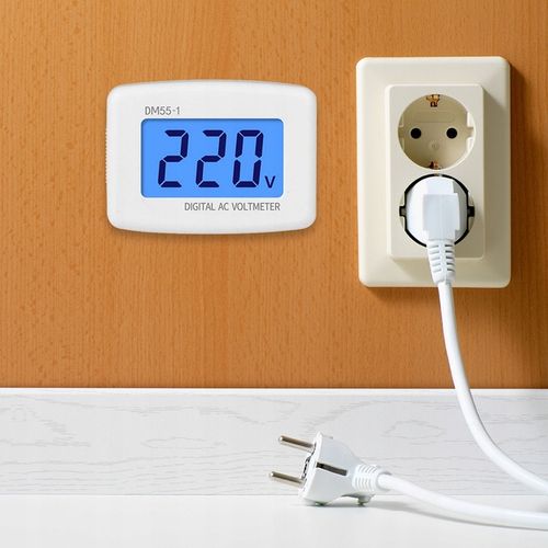 Cyfrowy woltomierz tester miernik napięcia w sieci w gniazdku AC 80-300V na Arena.pl