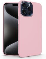 Etui iPhone 15 Pro różowe matowe TPU smukłe silikonowe case