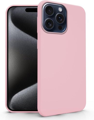 Etui iPhone 15 Pro różowe matowe TPU smukłe silikonowe case na Arena.pl