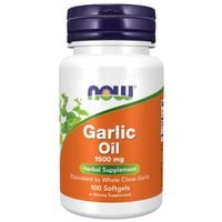 NOW FOODS Garlic Oil 1500 mg - koncentrat 3 mg (100 kaps.)