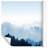 Fototapeta Malowany Las Górski PEJZAŻ do Salonu 400x280