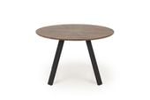 Stół okrągły Ralik orzechowy/nogi czarne
