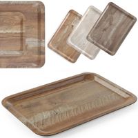 taca do serwowania laminowana drewno 430 x 330 mm - hendi 508879
