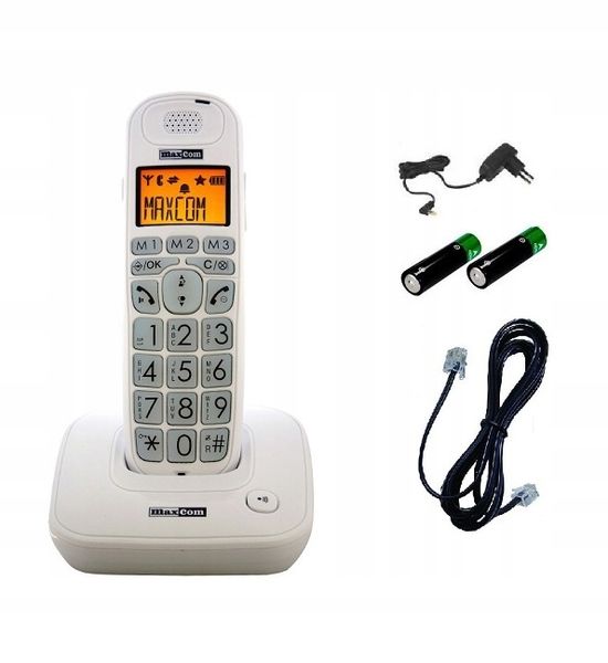 BEZPRZEWODOWY TELEFON STACJONARNY MC6800 Biały zdjęcie 2