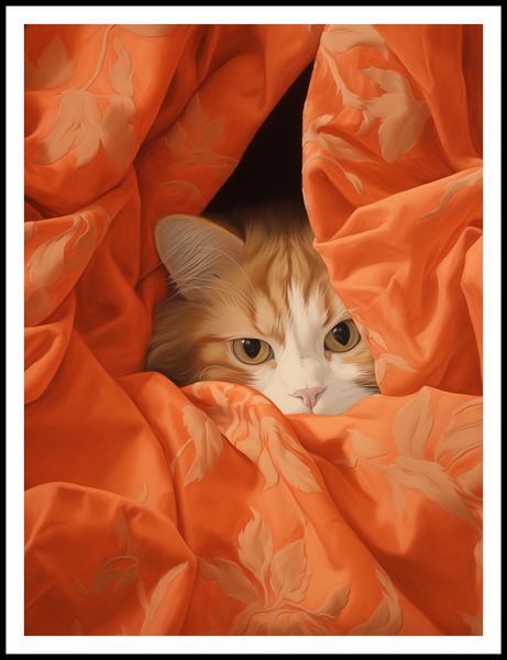 Plakat 75x100cm Ukryty Kot zdjęcie 3