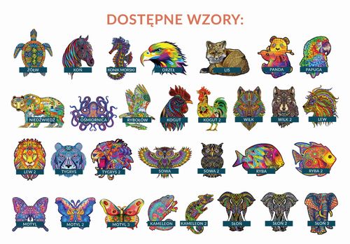 Puzzle Drewniane dla dzieci i dorosłych Motyl 3 Butterfly 3 na Arena.pl